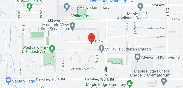 map of 21190 122ND AVENUE